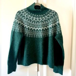 Vineyard Vines Green Fair Isle Sweater